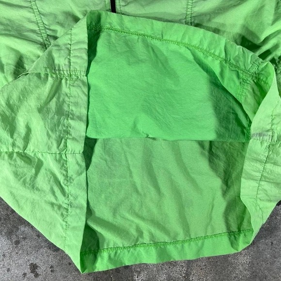 Vintage 90s‎ Steep Streets San Francisco Quarter Zip Hoodie Neon Green Pullover - Picture 4 of 7